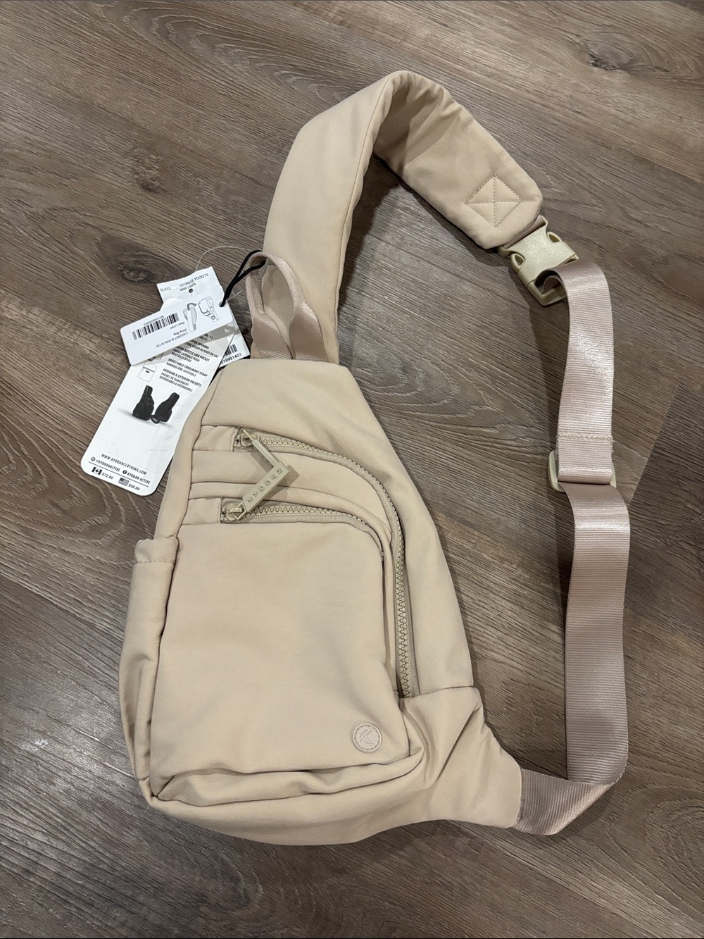 Kyodan Beige Crossbody Sling Bag NWT